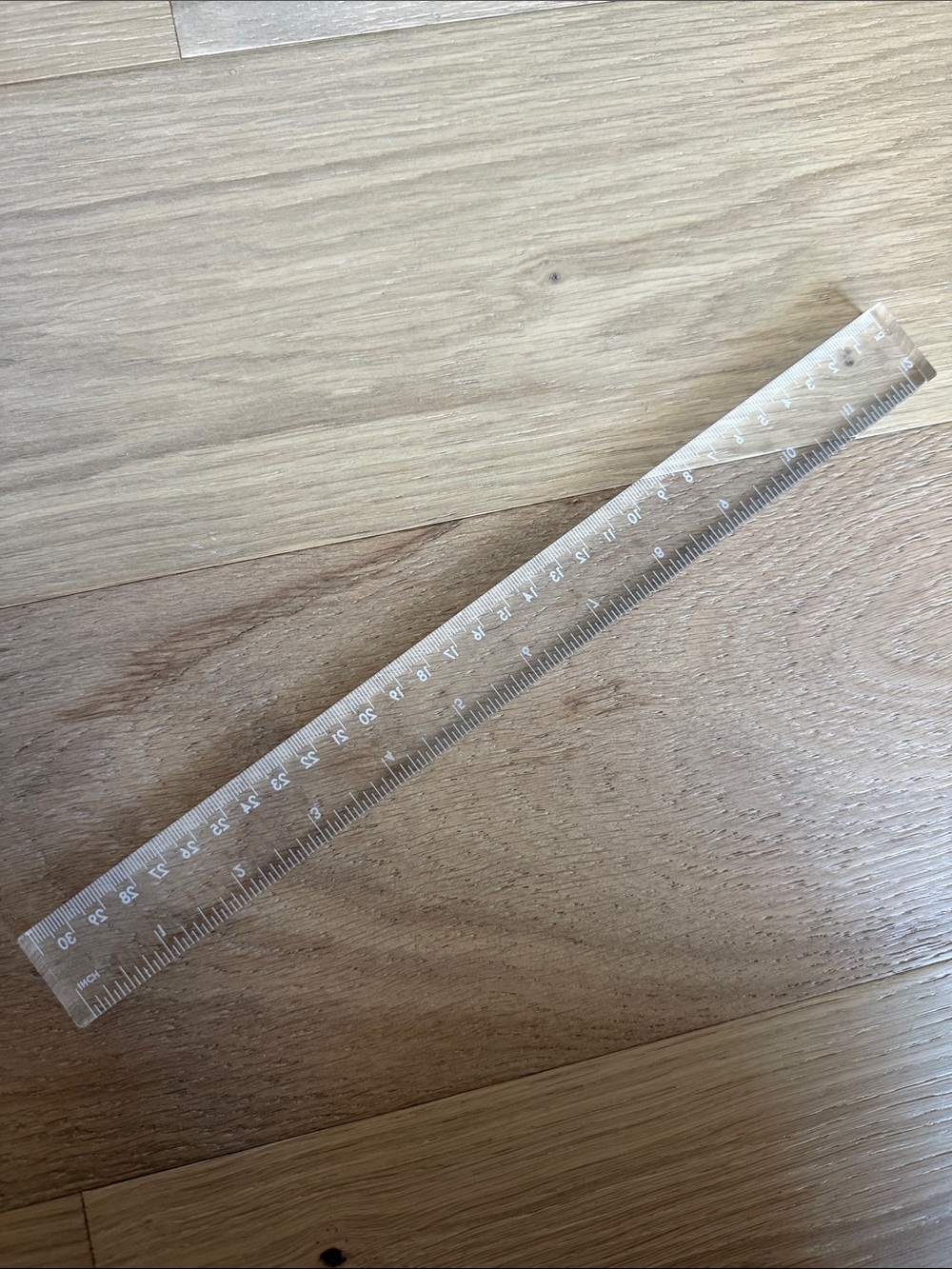 Clear Plastic 12" Ruler - Transparent